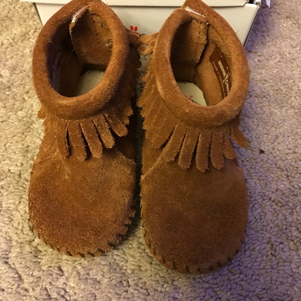 Minnie Tonka Velcro Booties